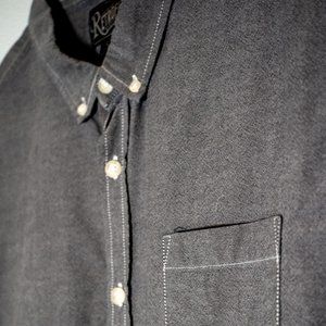 Short sleeve grey Retrofit button up